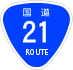 National Route 21 shield