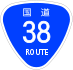 National Route 38 shield