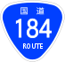 National Route 184 shield