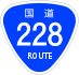 National Route 228 shield