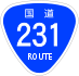 National Route 231 shield