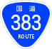 National Route 383 shield