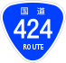 National Route 424 shield