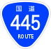 National Route 445 shield