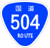 National Route 504 shield