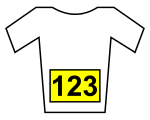 Jersey with yellow numbers