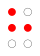 ⠓ (braille pattern dots-125)