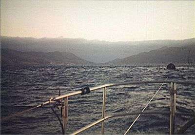 Leaving Catalina Island, California.