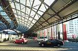 A reverse view of the main concourse of Lime Street station