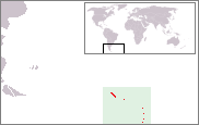 Map showing South Georgia and the South Sandwich Islands