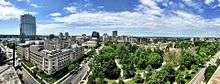 London Ontario Downtown overlooking Victora Park from the City Hall observation deck.