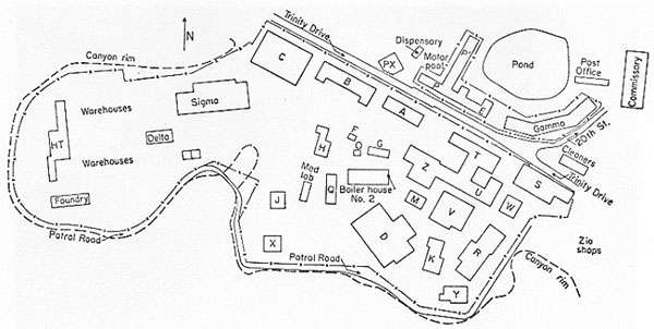 Map of the Tech Area