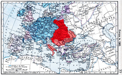 Map of Eastern and Southeast Europe