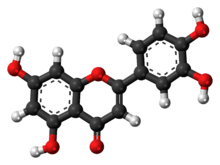 Ball-and-stick model of Luteolin