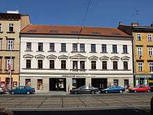 Main entrance from the Lidická street