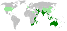 Map of IORA countries.