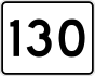 Route 130 marker