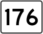 State Route 176 marker