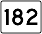 State Route 182 marker