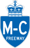 A Macdonald–Cartier Freeway reassurance marker