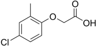 Structural formula of MCPA