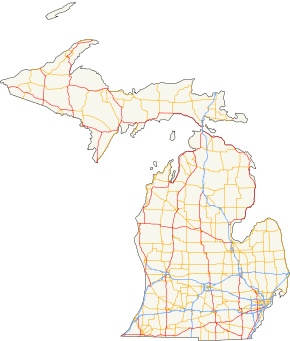 Michigan's state trunkline highways run through all 83 counties