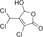 Skeletal formula of mutagen X