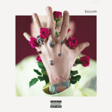 The cover consists of a box square showing the artist obscured by his left hand, with roses behind it and thorns going through it. The wrist shows tattoos of a spade and the word 'envy', both red. On the right side of the box square is the album title and below the image is the Parental Advisory label.