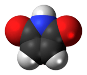 Space-filling model of the maleimide molecule