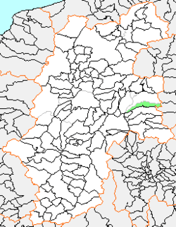 Map of Usuda, Nagano