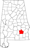 State map highlighting Pike County