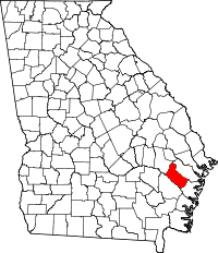 State map highlighting Long County