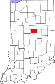 State map highlighting Tipton County