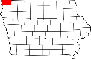 State map highlighting Lyon County