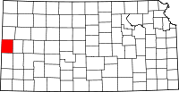 State map highlighting Greeley County