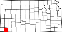 State map highlighting Stevens County