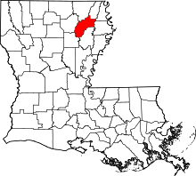 State map highlighting Richland Parish