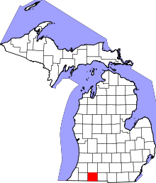 State map highlighting St. Joseph County