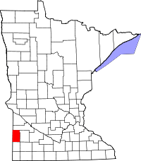 State map highlighting Lincoln County