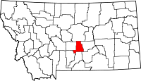 State map highlighting Golden Valley County