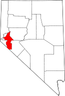 State map highlighting Lyon County