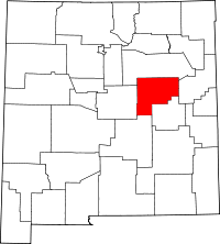 State map highlighting Guadalupe County