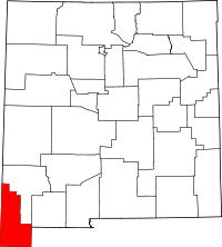 State map highlighting Hidalgo County