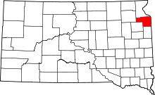 State map highlighting Grant County