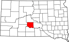 State map highlighting Jones County