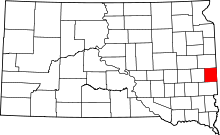 State map highlighting Moody County