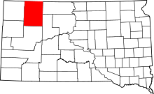 State map highlighting Perkins County