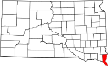 State map highlighting Union County