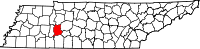 State map highlighting Perry County