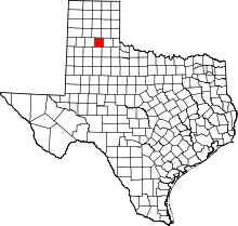 State map highlighting Briscoe County